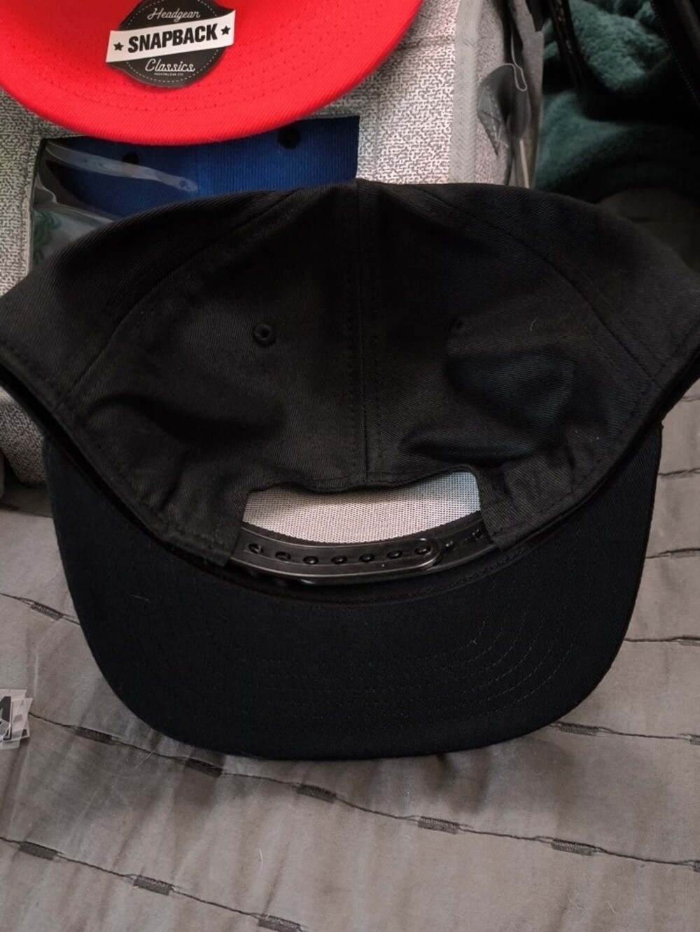 Men's Black Baseball Cap with Bone 'NY' Logo - Picture 2 of 5